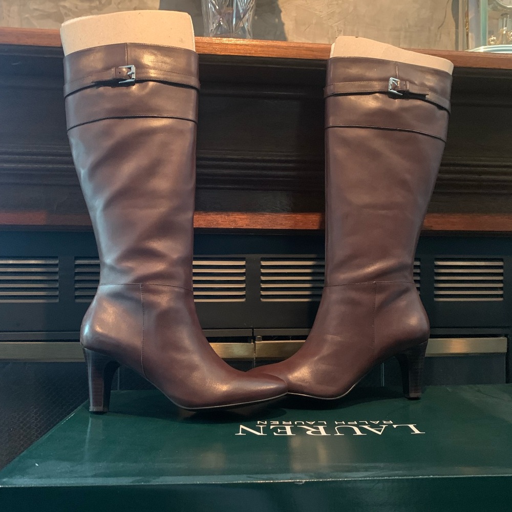 Ralph Lauren  Susie Brown leather boots